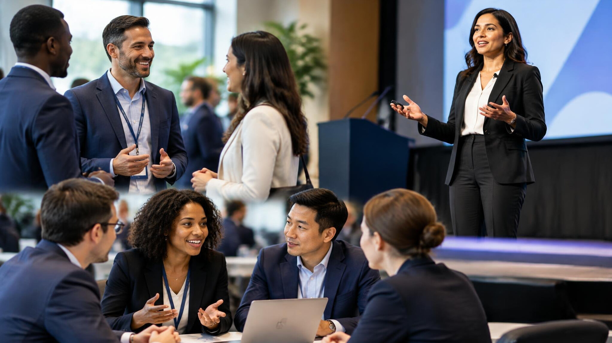 business professionals networking